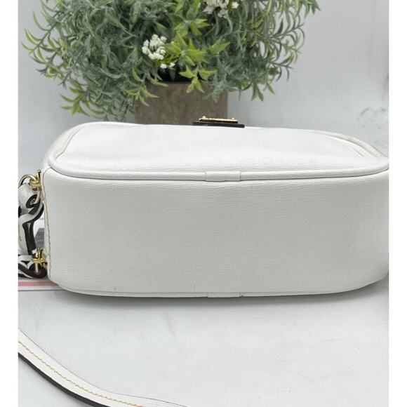 Dooney & Bourke Authenticated Sawyer White Saffiano Leather Crossbody Bag - Picture 5 of 14